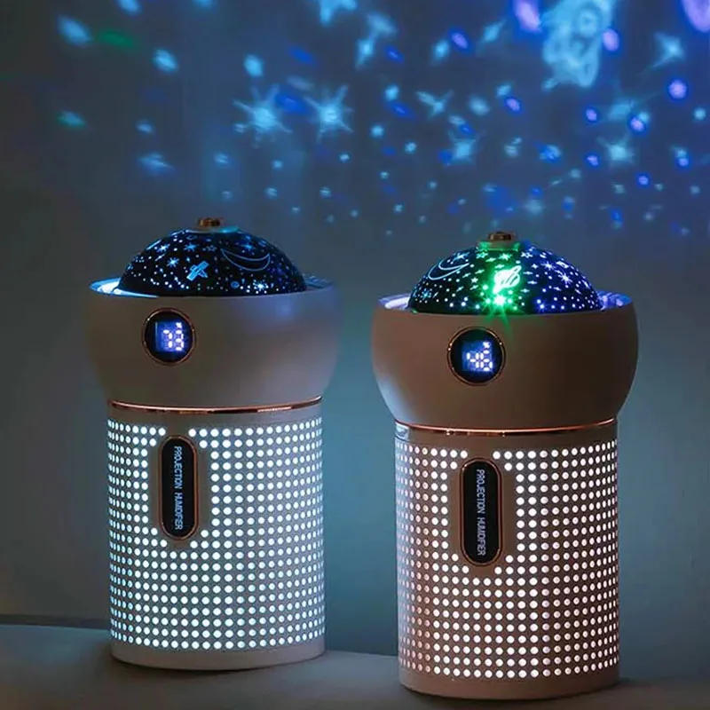 New Home Room Smart Led Projector Night Light Cute Mist Maker Essential