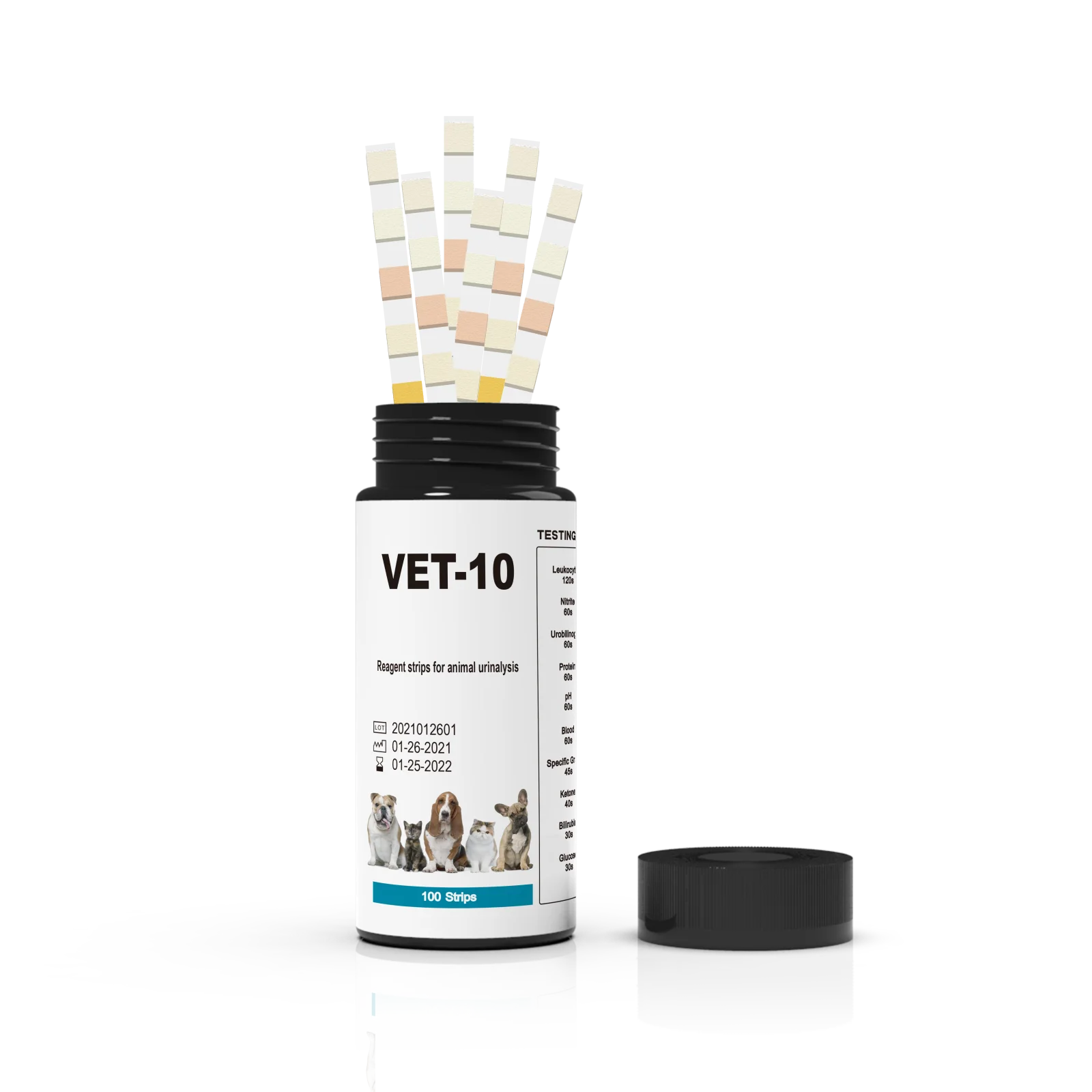 10parameter Urine Test Strips For Cat & Dog 10 In 1 Uti Test Kit Pets