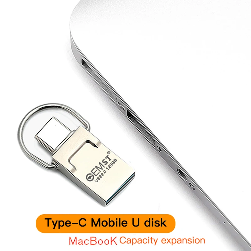 Factory price large capacity waterproof metal mini USB flash drive 2 in 1 TYPE C mobile phone memory stick 32g usb flash drive - ANKUX.COM