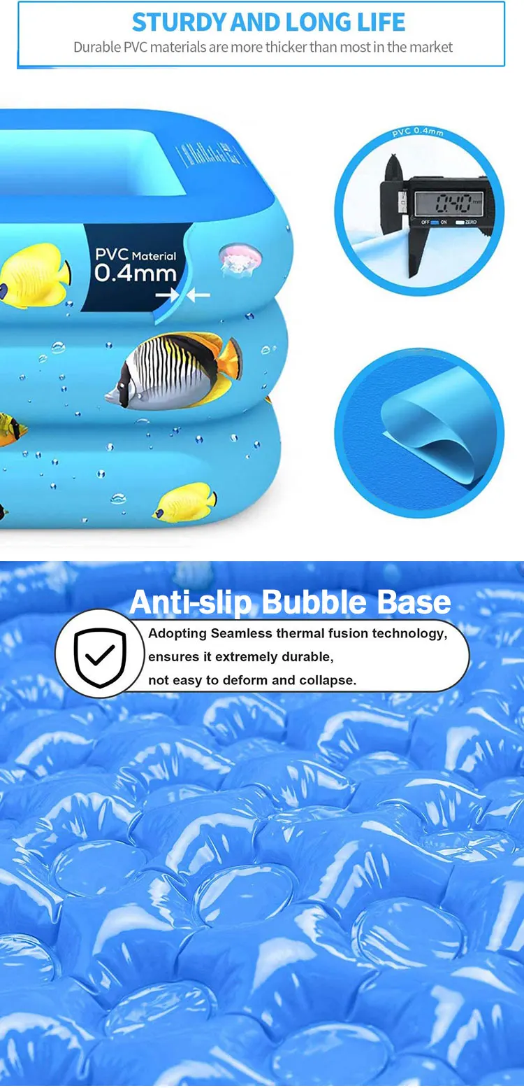 300cm large sized inflatable swimming pools outdoor inflated pool with air filled