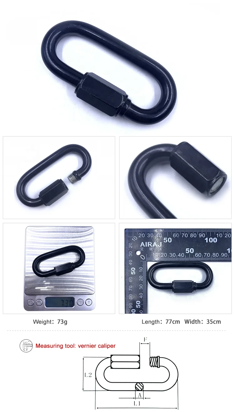Plated Rigging Hardware Accessories BT-508 Galvanized Black Quick Link Robe Hooks Quick Link Lifting Fittings