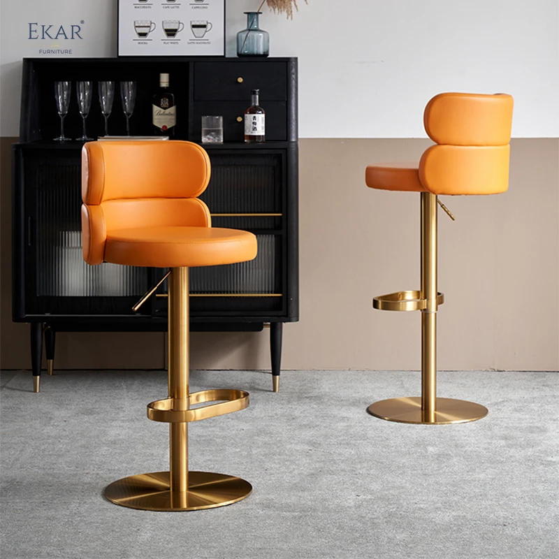 Multifunctional lifting seat bar chair modern metal frame suitable for restaurant, home, hotel bar use details