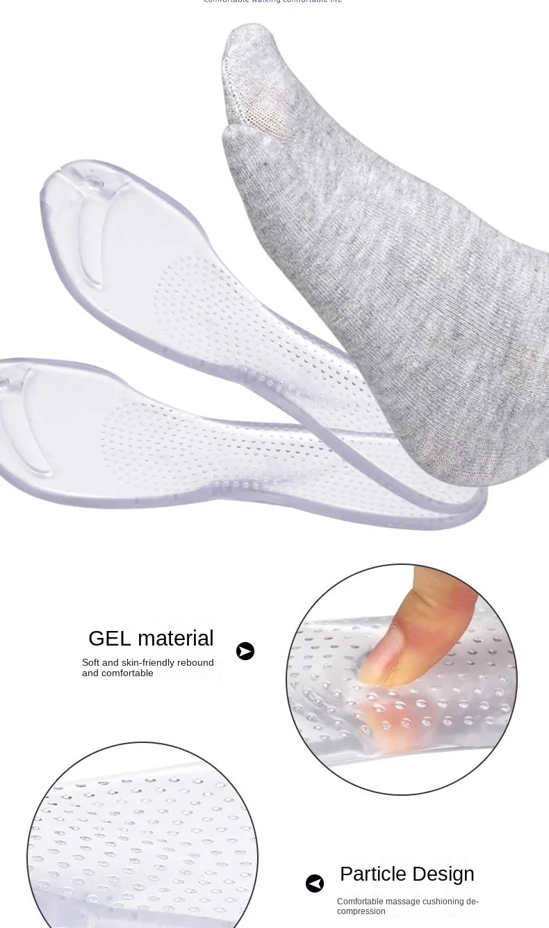 New Comfortable Self-Adhesive Flip-Flop Insole Seven-Point Pad Gel Bottom Shock Absorption-Non-Slip Anti-Wear Foot Arch Insole New Comfortable Self-Adhesive Flip-Flop Insole Seven-Point Pad Gel Bottom Shock Absorption-Non-Slip Anti-Wear Foot Arch Insole