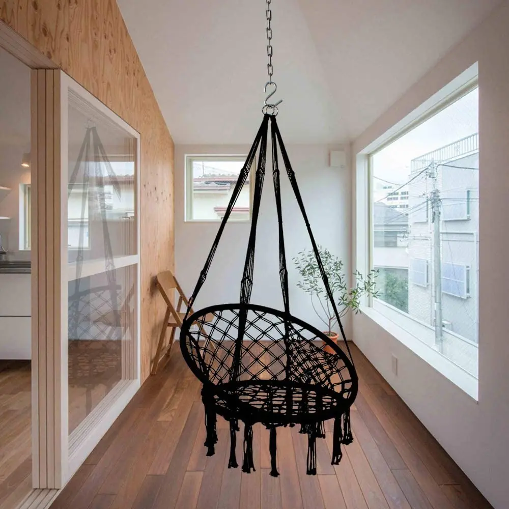 现代悬挂式户外家具花园阳台露台吊床秋千椅