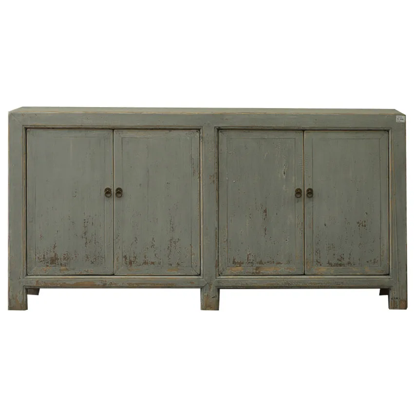 Antique Reclaimed wood European Furniture living room reproduction distressed cabinet
