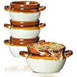 Ceramic Onion Soup18 Oz Soup Crocks With Handles and Lids Porcelain Soup Bowls for Soup Stew Chilli Set of 4 Home Party Hotel supplier