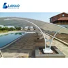 Outdoor grandtsnad seating area sun shade canopy tensile structure architectural swimming pool tent covers