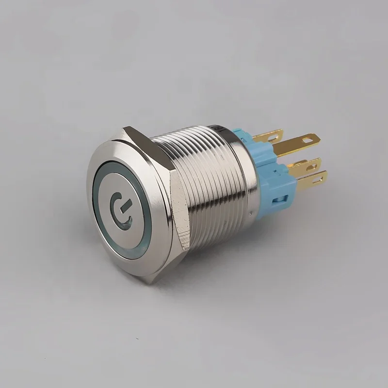 CMP LED Push Button Switch 22mm - Latching & Rohs Compliant