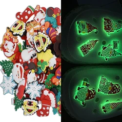 Santa Claus Character Cartoon Clog Elk Christmas Light Up Shoe Charms The Office TV Show Designer Squid Game Croc Shoe Charms