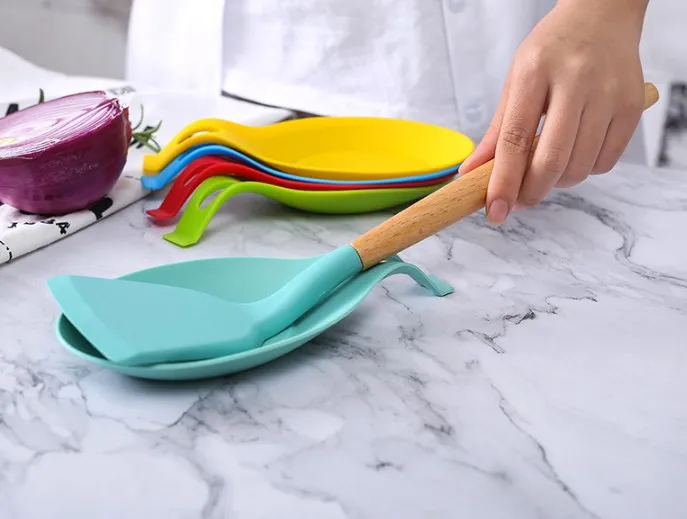 Silicone Spoon Rest For Kitchen Counter,Food Grade Silicone Spoon