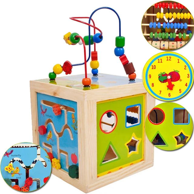 Montessori Wooden Math Educational Calculate Toys Construction Toys ...