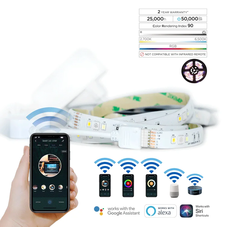 Full Color Ribbon Ip68 Swimming Dc24v Mi Wireless Amazon Alexa Control 12w Rgb Cct 8zones Led Remote Controller For Pool Light