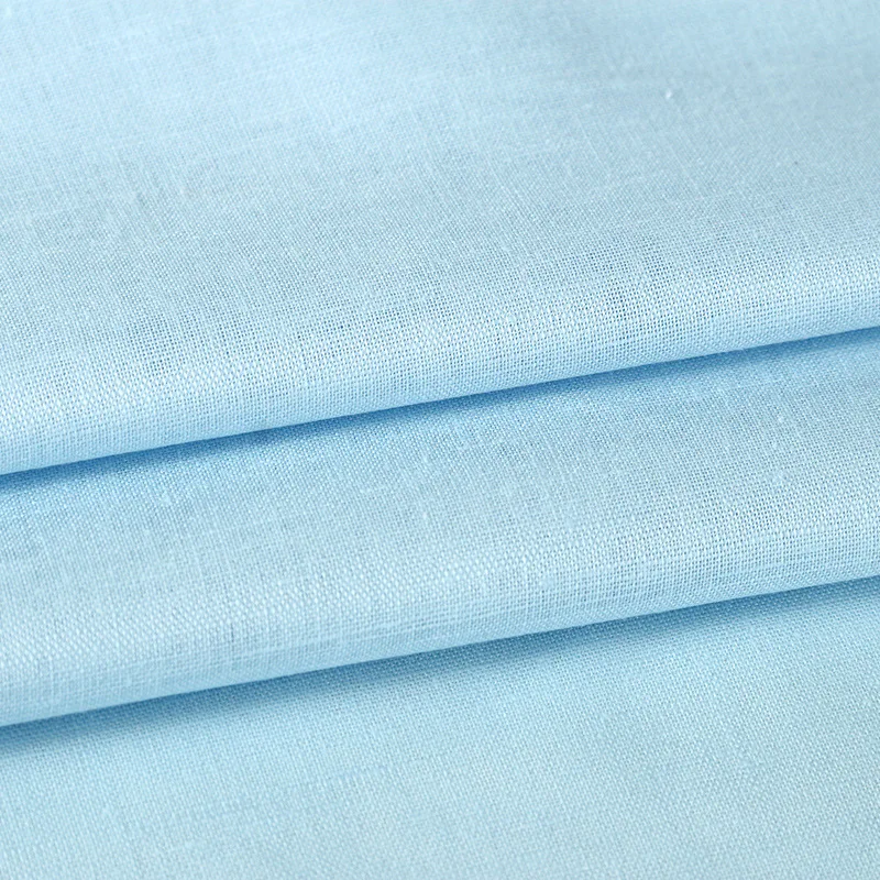 Colorful Linen Cotton Woven Fabric Plain Linen Blend Fabric Buy Bulk