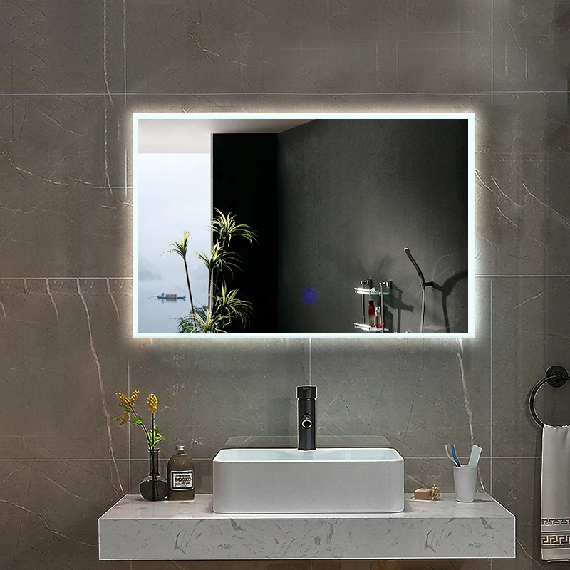 Factory Hot Sale 2020 Hot Selling Rectangle Shape Bathroom Led Mirror With Illuminated Feature