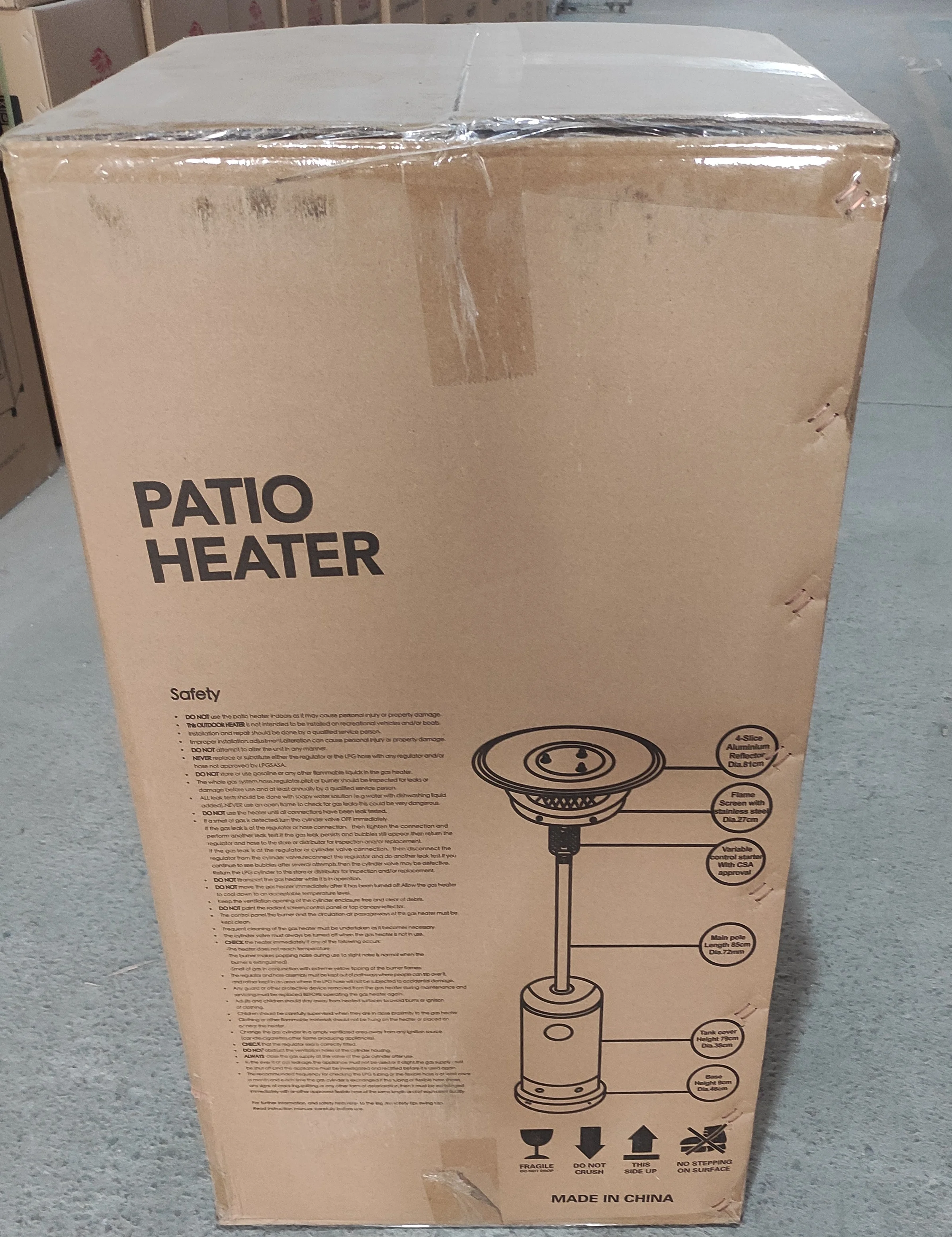 umbrella shaped gas heater hot selling and natural patio heaters