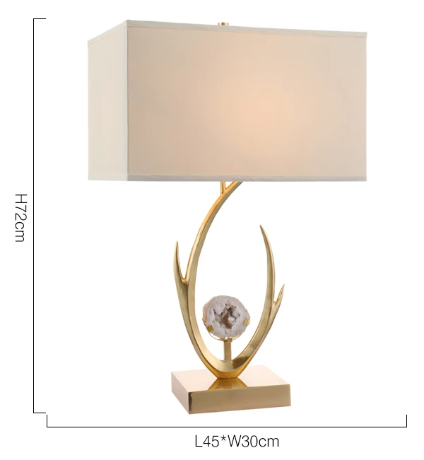 brass tree design table lamp