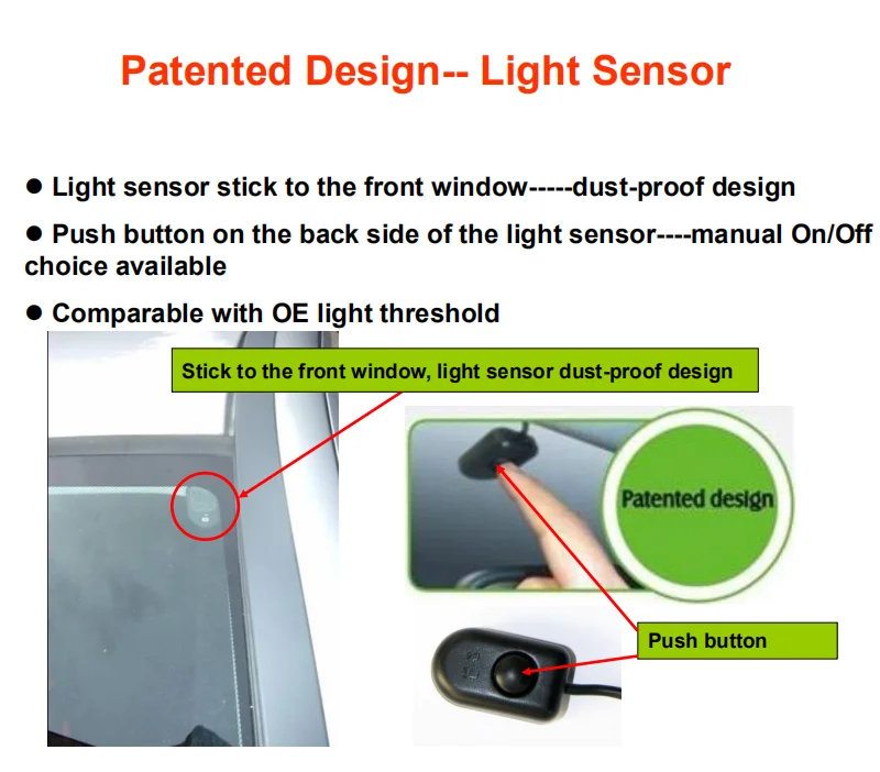 Automatic Car Headlight System Light Sensor Controller Switch Auto Light Universal Model Buy