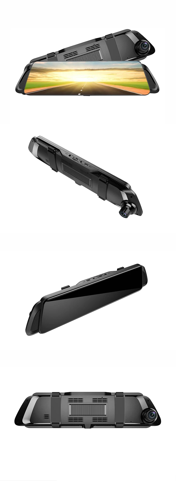 2020 Bathar Ùr ADAS 4G Car DVR 10 "Camara Sgàthan RearView Full HD 1080P Android GPS a’ draibheadh ​​Video Recorder Dash Cam