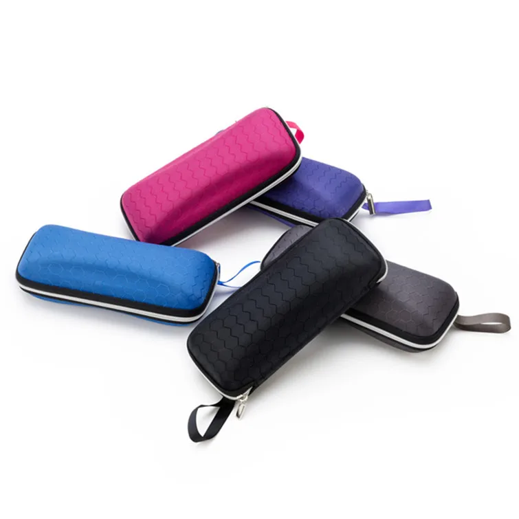 Wholesale Custom Logo Hard Glasses Zipper Big Box Black Sunglasses Case