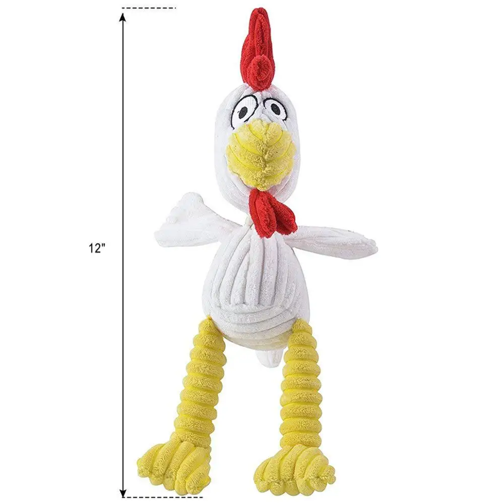 Fat Cat Doggy Hoots Suspicious Chicken Dog Toy – Classic Floppy Barnyard Plush Toy