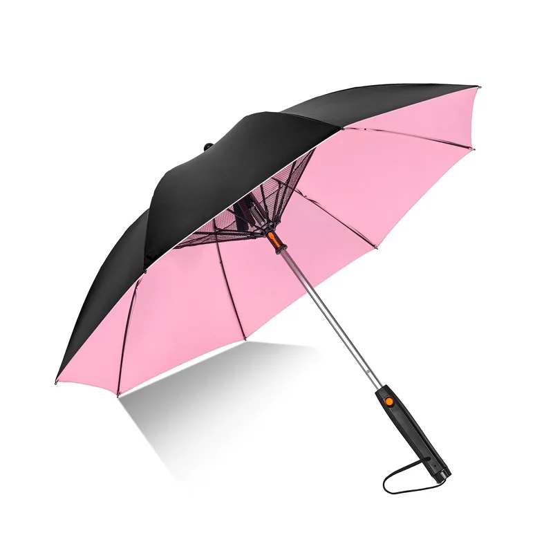 Customizable Manual Cooling Straight Pole Umbrella with UV Protection for Travel and Use in Sun or Rain Factory Direct