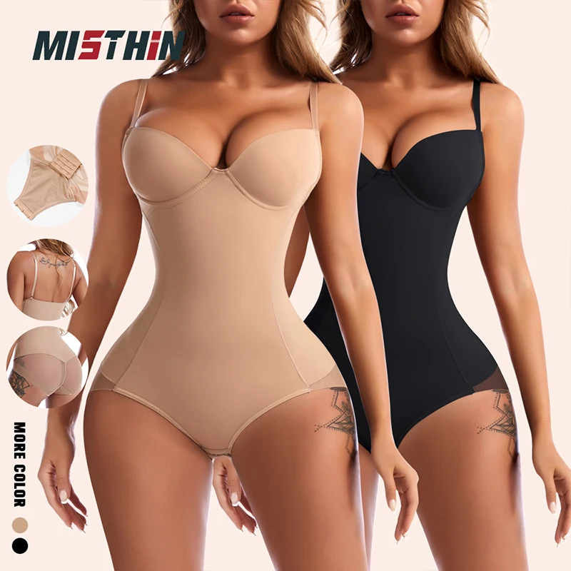 Custom Slimming Compression Tummy Control Butt Lifter Bra Panties High Waist Trainer Firm Shaper Bodysuit Shapewear details