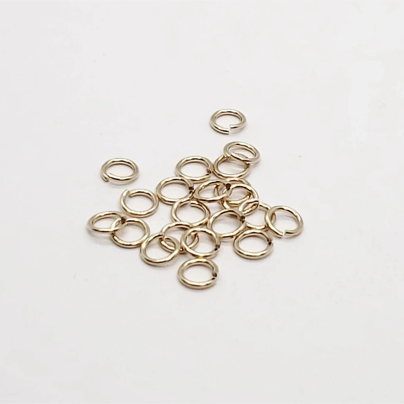 Gp Au585 Jump Rings Real Genuine 14k Solid Gold For Permanent Jewelry