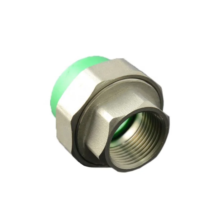 DIN Standard PPR Female Adaptor Brass Dielectric Union