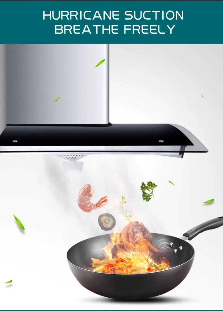 Industrial Restaurant Kitchen Smoke Hood Cooking Range Hood Restaurant