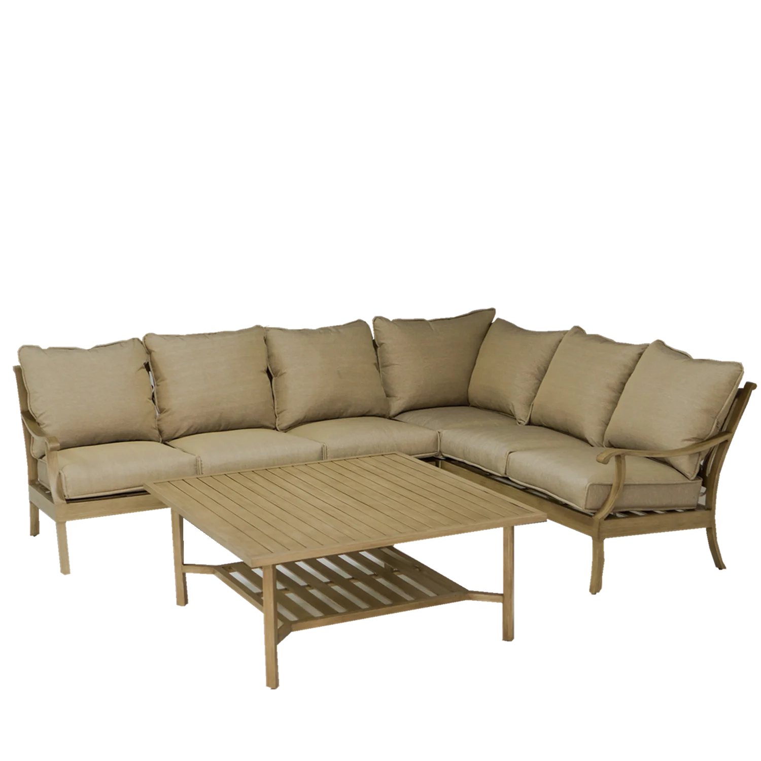 Antique Outdoor Furniture Relaxing Aluminum Patio Sofas With Waterproof Fabric Cushions Buy