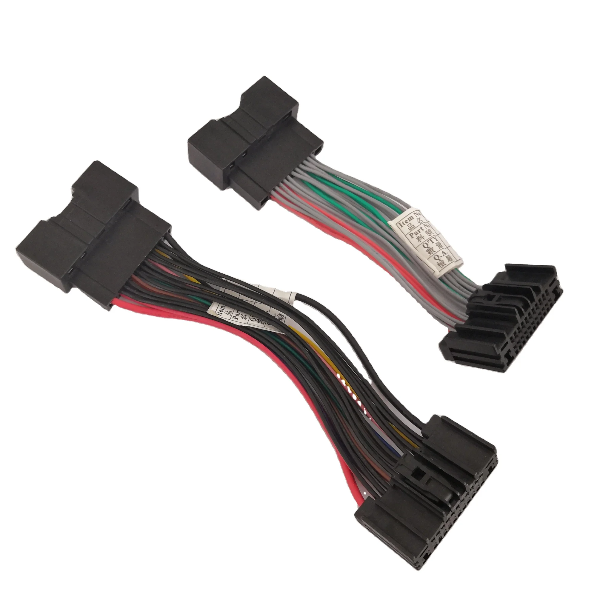 Factory Customized 24 Pin Male to Female Auto Connector ISO Wiring Harness For Ford - ANKUX.COM