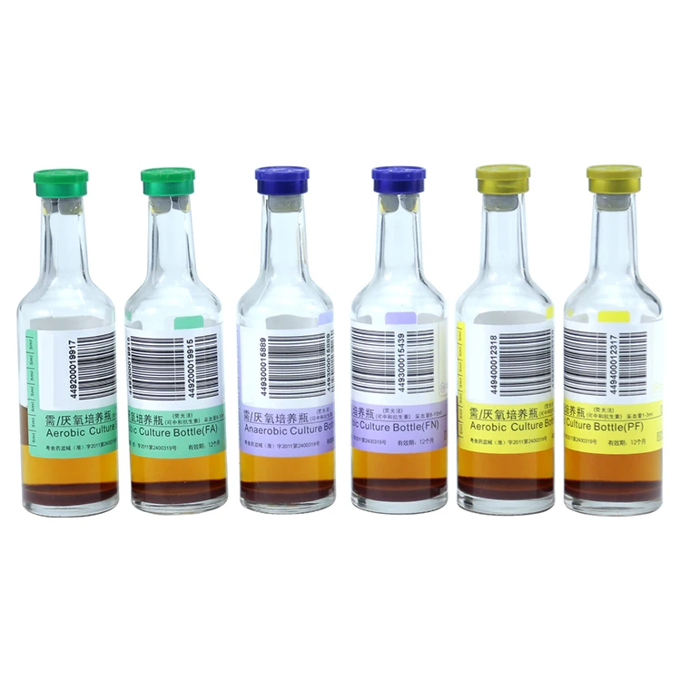 Anaerobic Fluorescent Blood Culture Bottles For Professional Medical