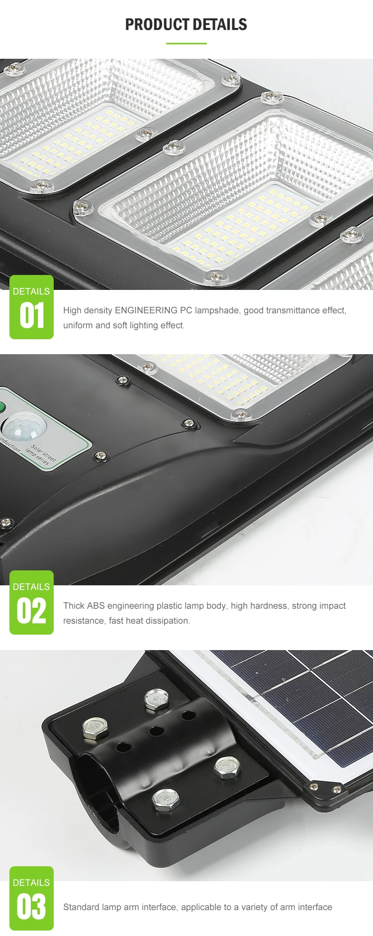 Wholesale Price ABS Outdoor Integrated All In One 20w 40w 60w LED Solar Street Lamp