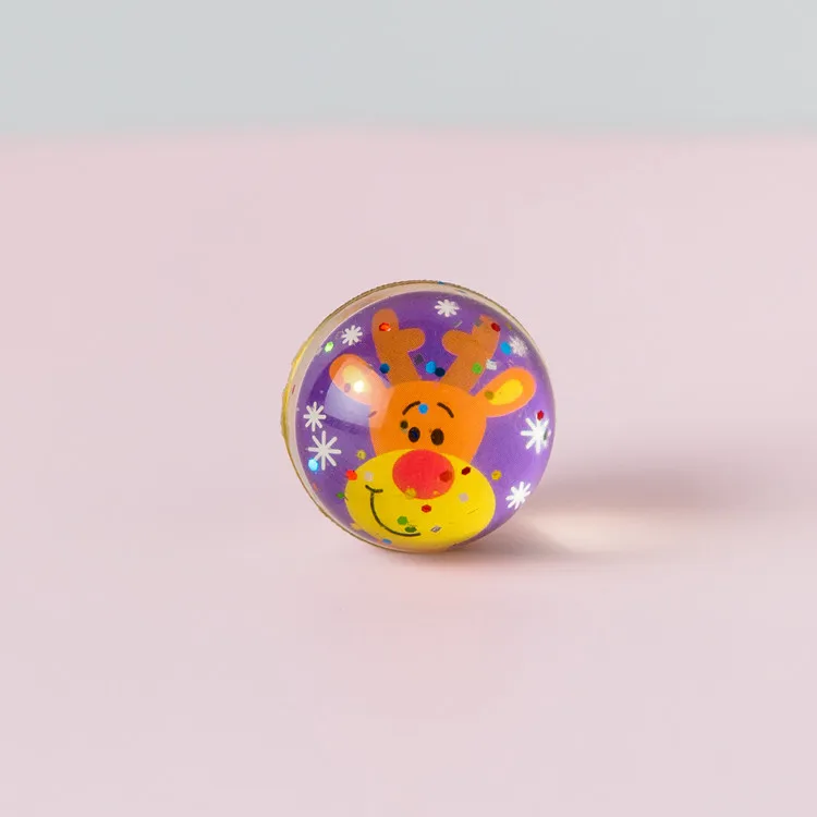 Wholesale vanding machine kids toys hopping 32mm bouncy balls with paper card inside  .jpg