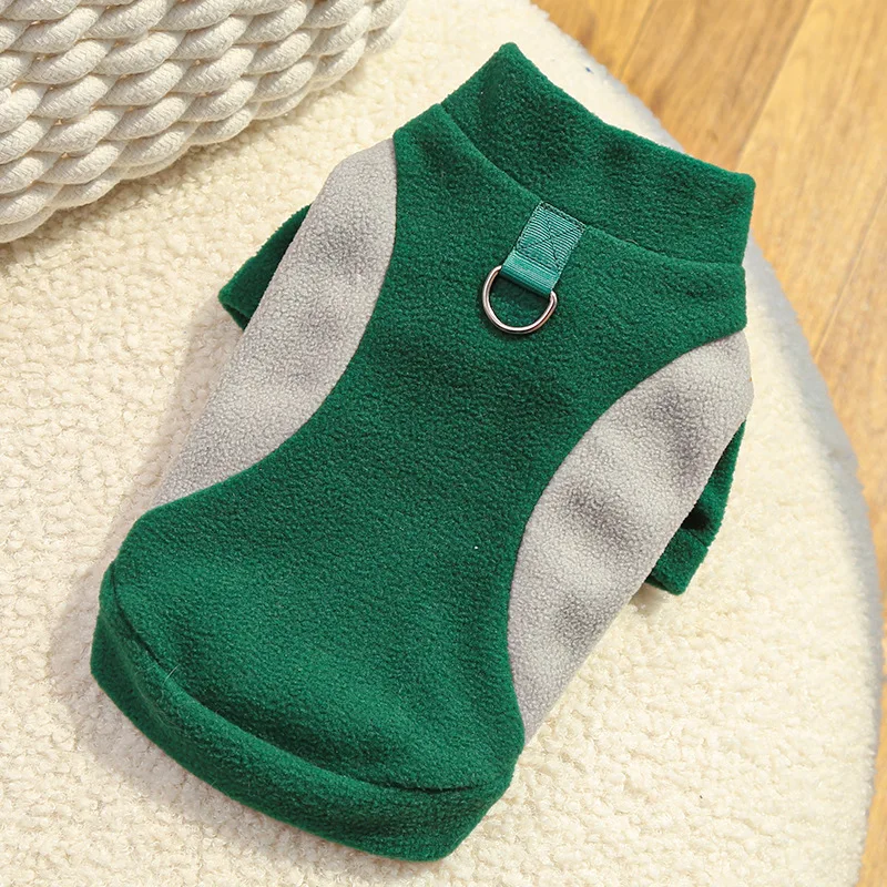 Autumn Winter New Pet Dog Cat Clothing Corgi Sports Base Shirt Fleece-Lined Dog Clothing Cat Supplies Made Polyester Classic