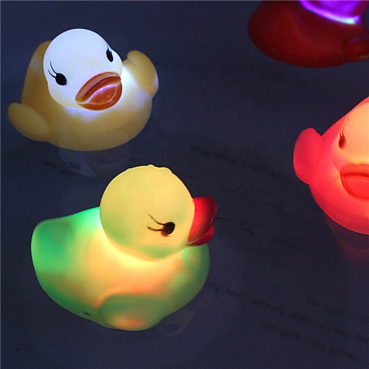 Free Samples Water Activated Glow Light Up Yellow Led Floating Duck For