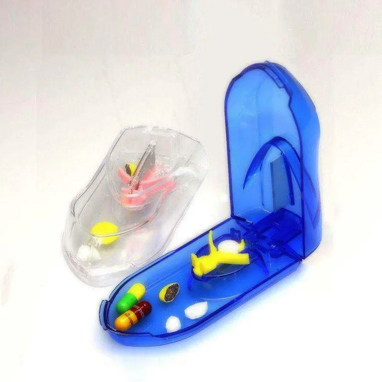 Mmpb010 Portable Clear Pill Splitter Effective Finger Protecting