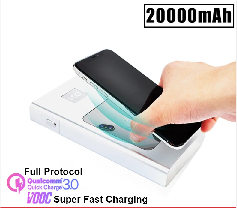 20000 mah graphene 74WH battery pack pd100W fast charging usb type C QC 3.0 quick charging laptop qi wireless power bank - ANKUX.COM