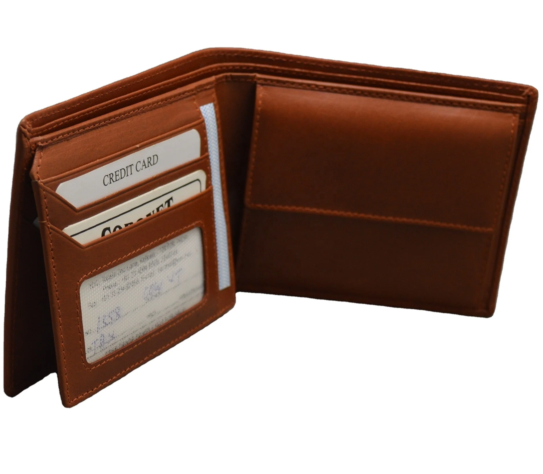 Premium Genuine Leather Wallets For Men Handmade Bifold Wallet Id Card