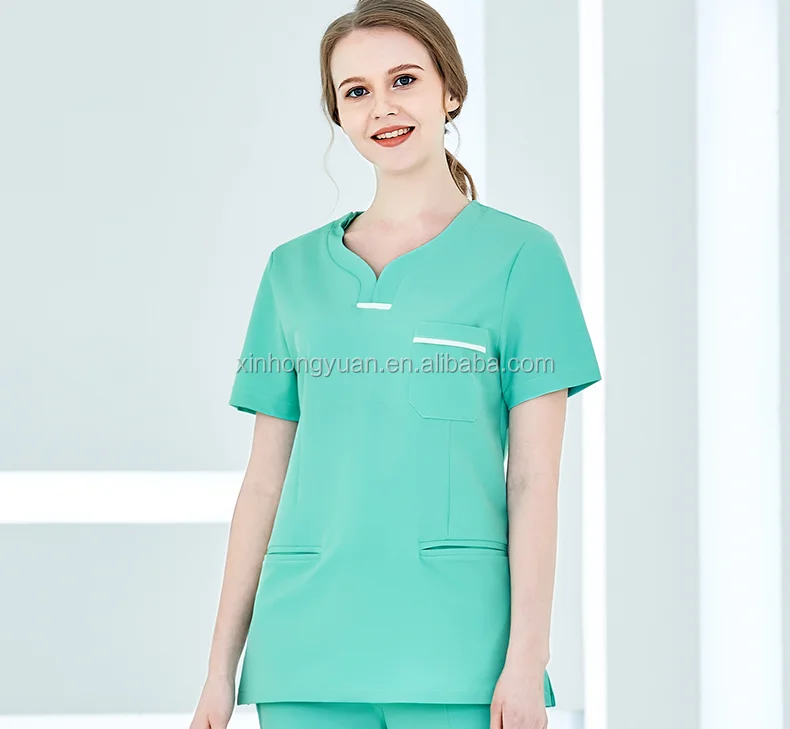 Ladies Uniform Nurses Massage Dentist Beauty Salon SPA Clinic Short Sleeve Victo