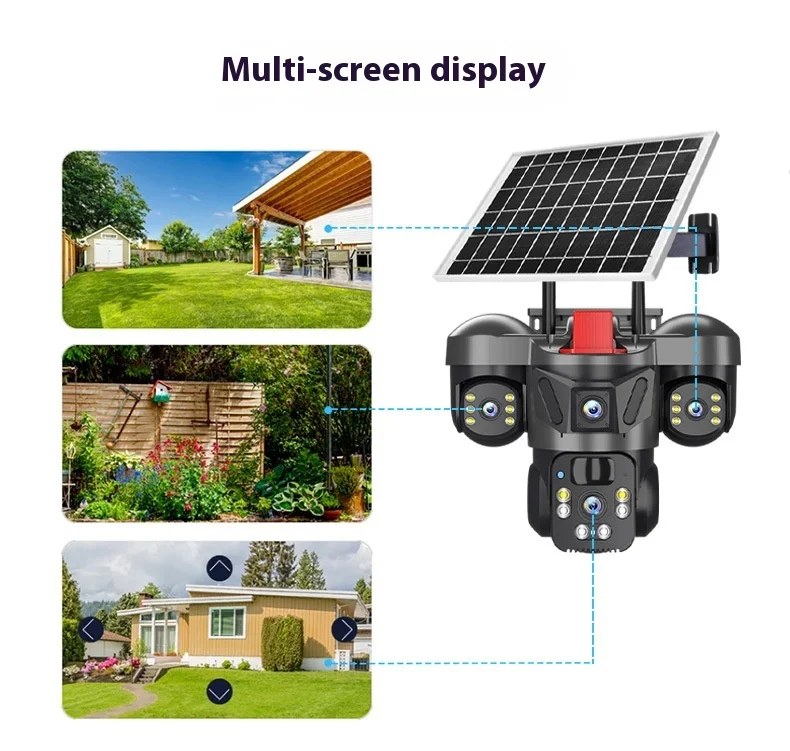 V380Pro App Solar High Capacity Long Standby Battery HD Full Color Smart IP Camera Outdoor 360 Human Body Sense PTZ Monitor OEM