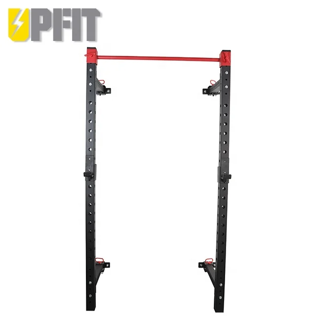 
UPFIT New Wall Mounted Folding Fitness Equipment Strength Machine Bodybuilding Squat Rack Power Rack 
