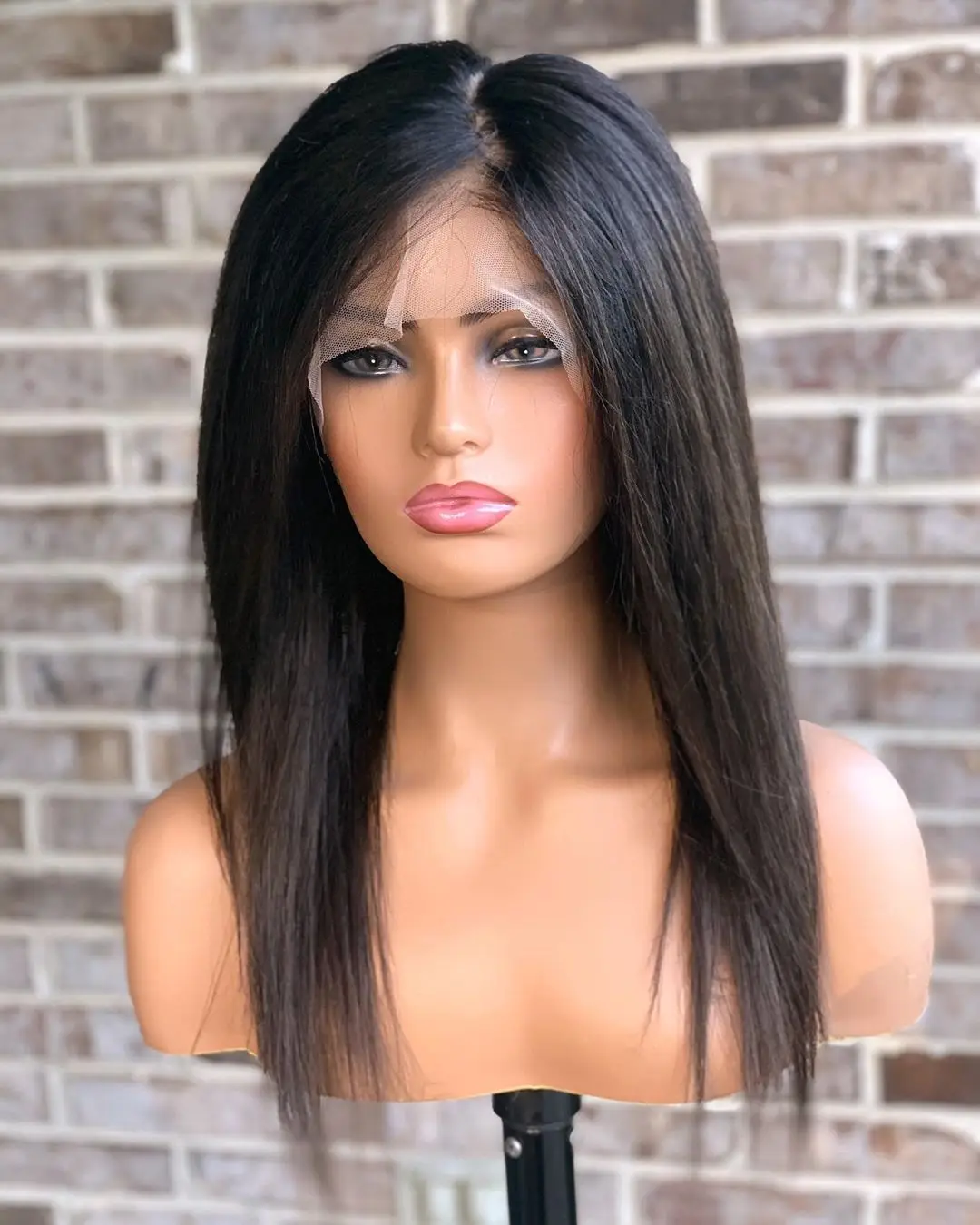 Natural Black Silky Straight Lace Front Human Hair Wigs - Buy Silky  Straight Human Hair Wig,Human Lace Front Wig,Wigs Product on 