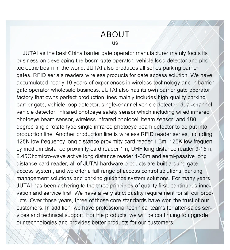 JUTAI JT-THE Deur Infraroodsensor Touchless-knop voor toegangscontrolesysteem en poorttoegangssysteem