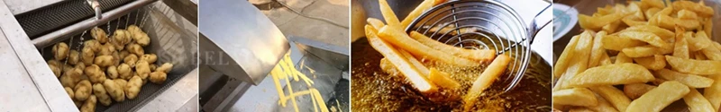 Semi-automatic small scale potato chips production line/frozen french fries making machine
