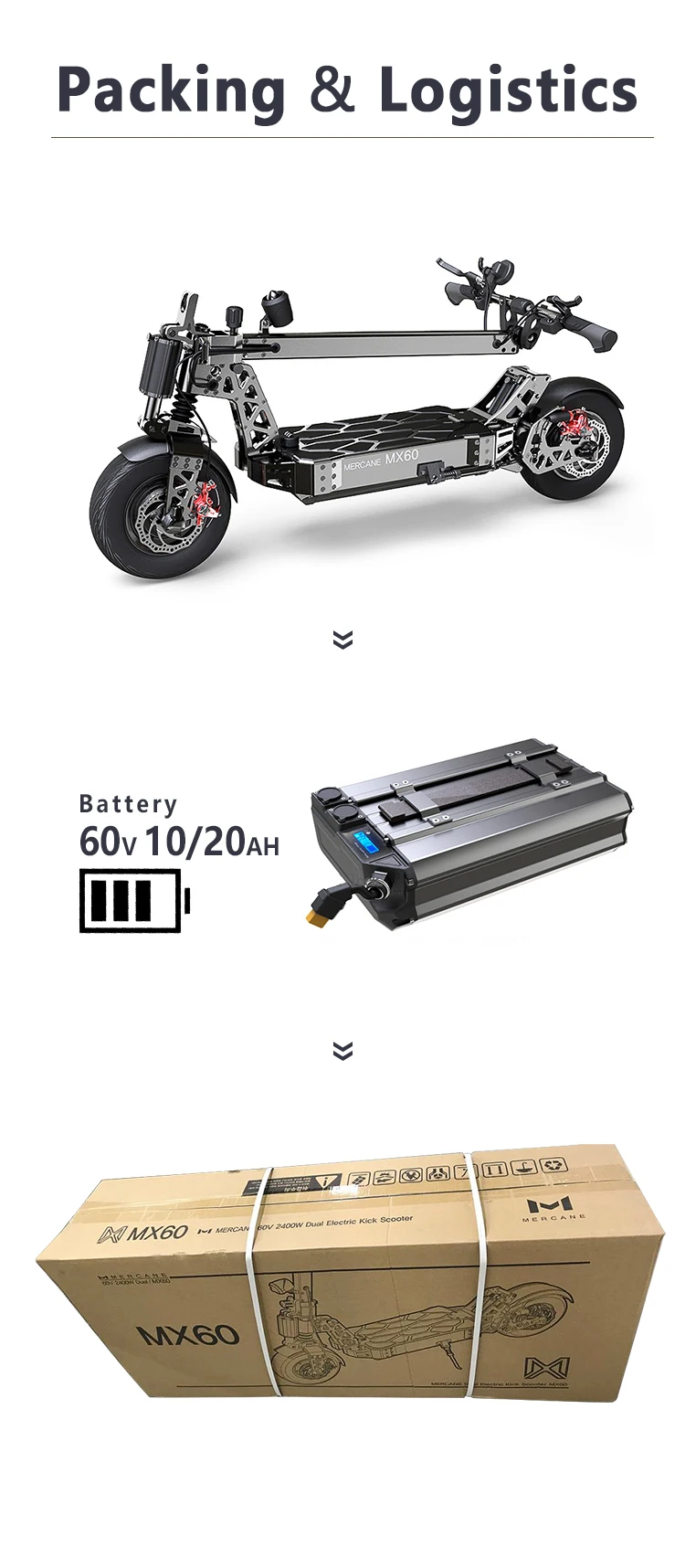 2020 mercane electric scooter 2000w off road scooter 2000w battery swappable e scooter 2000w