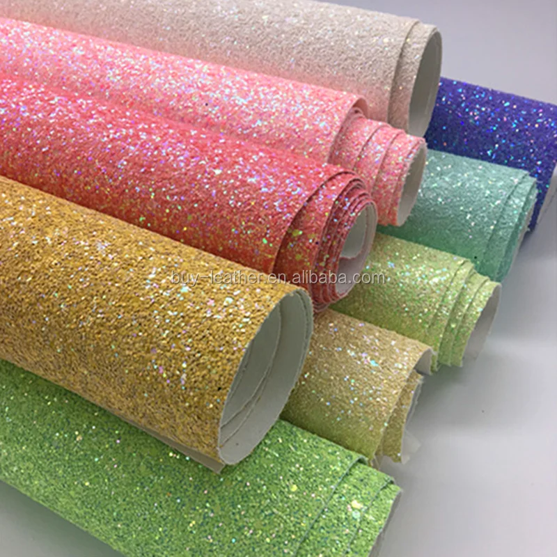 Grade 3 Chunky Glitter Leather Product For Hair Bows Shoes Fabric Buy