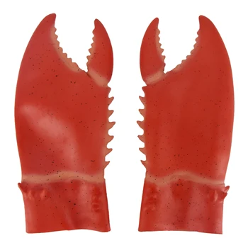 Hot Sale Latex Lobster Claw Hands Gloves Costume Accessory Halloween ...