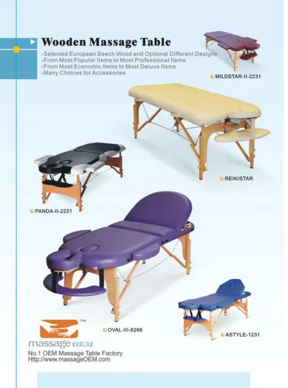 Acrofine Wooden Portable Massage Table