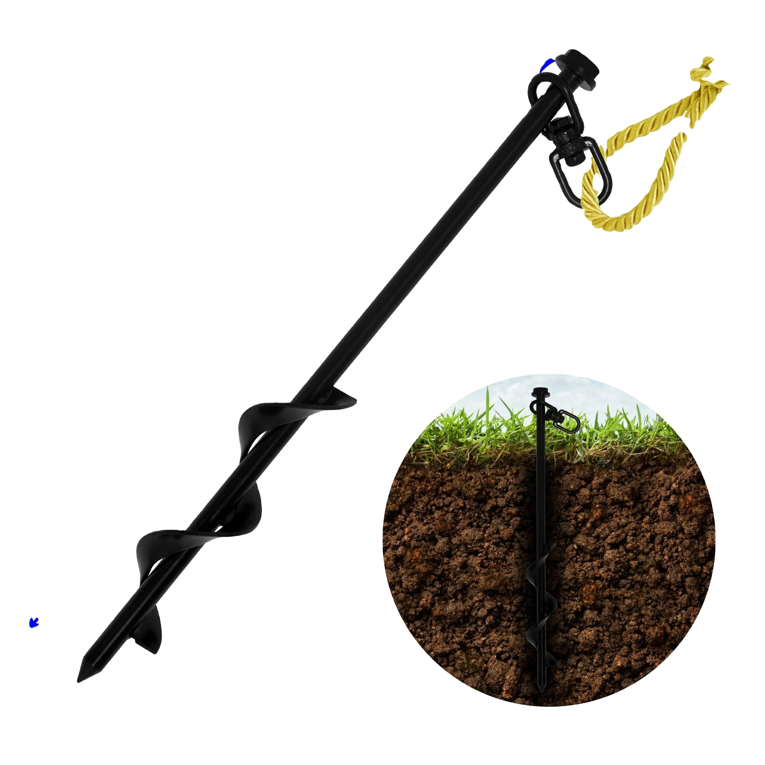 Outdoor Camp Tent Accessories Sand Ground Earth Screw Stake Arrow